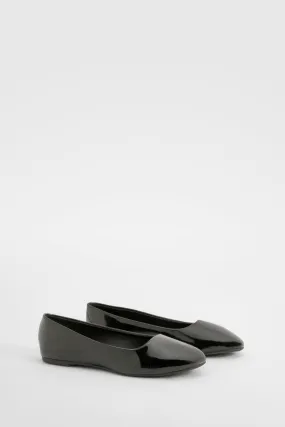 Wide Width Patent Ballet Flats