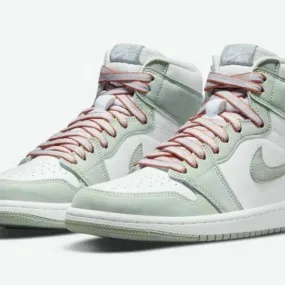 WMNS Nike Air Jordan 1 Retro High OG Seafoam 5-12 Orange...